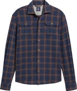 johnnie-O Judah Check Button-Up Flannel Overshirt