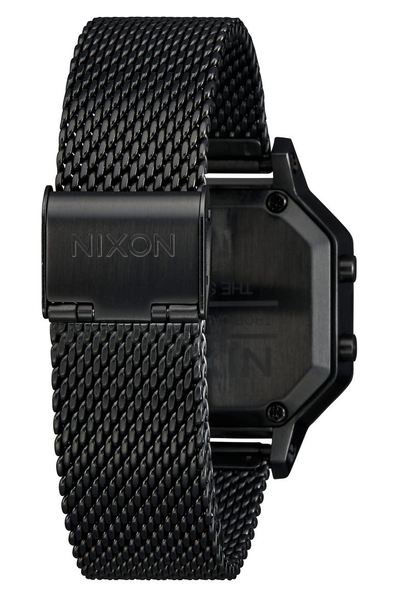 Siren Digital Bracelet Watch, 36mm, Alternate, color, BLACK
