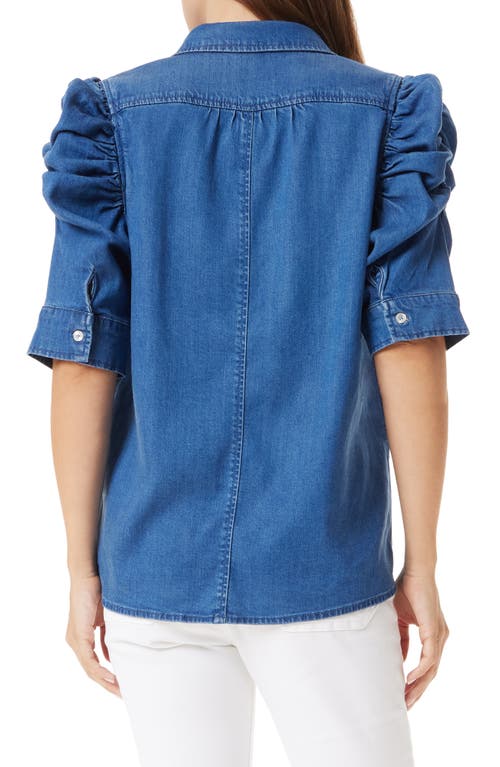 SAM EDELMAN SAM EDELMAN AUSTIN PUFF SLEEVE BUTTON-UP SHIRT