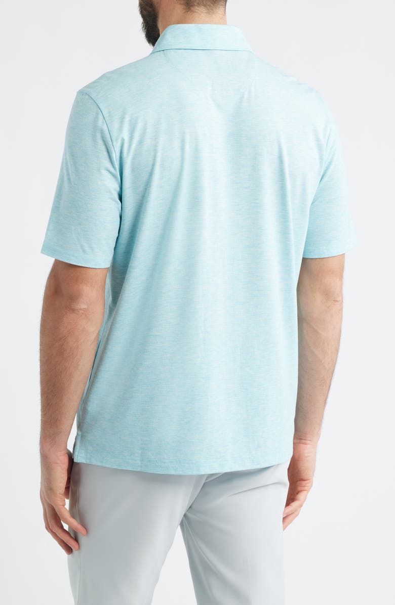 Johnston & Murphy XC<sup>®</sup> Apex Performance Polo, Alternate, color, Aqua Heather