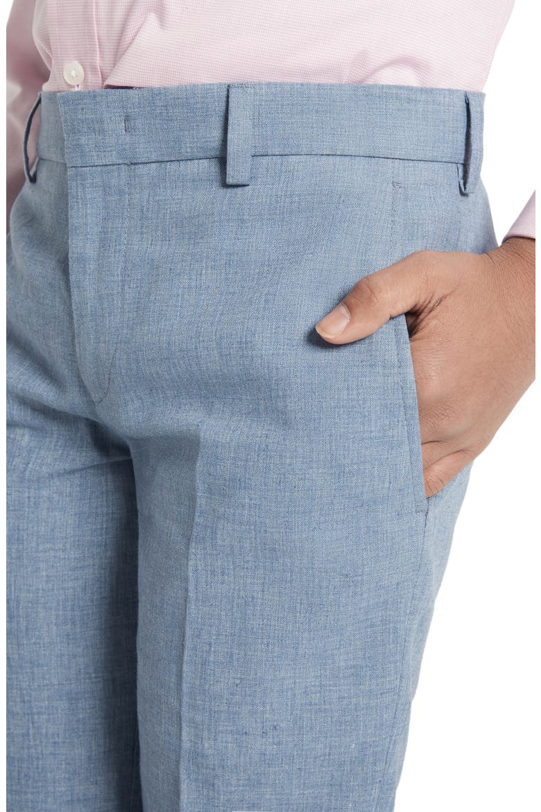 Kids' Linen Blend Dress Pants, Alternate, color, BLUE