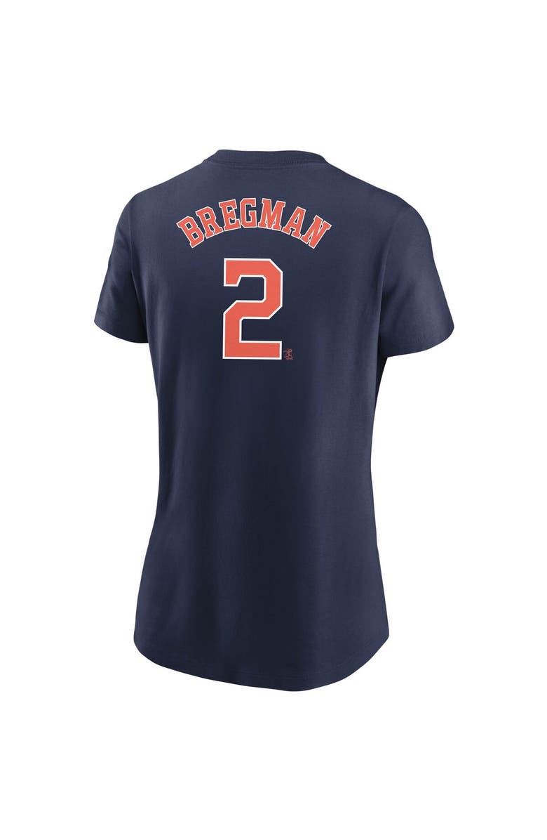 Nike Women's Nike Alex Bregman Navy Houston Astros Name & Number T-Shirt, Alternate, color, 