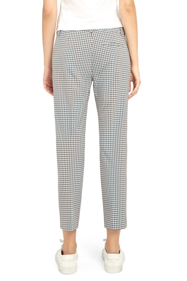 Treeca Check Crop Pants, Alternate, color, BLUE MULTI