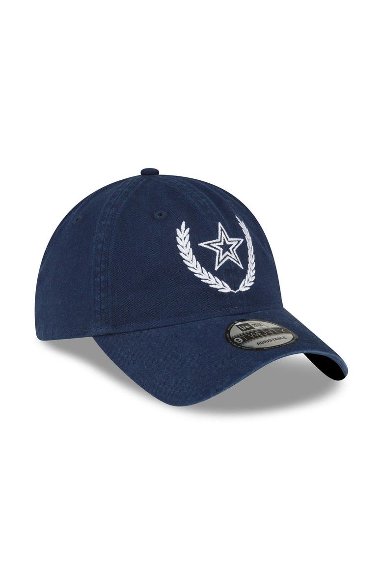 Men's New Era Navy Dallas Cowboys Leaves 9TWENTY Adjustable Hat, Alternate, color, Navy