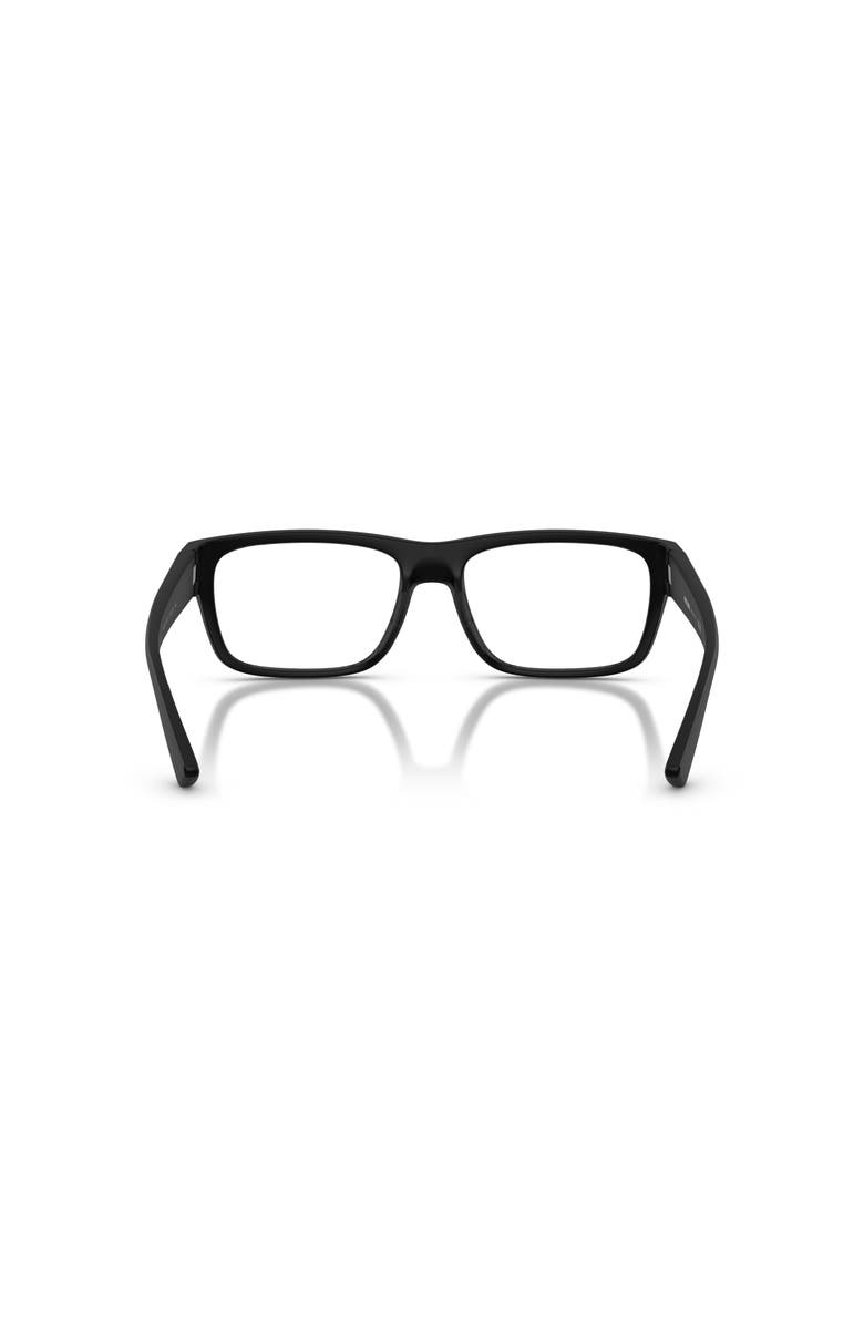 Prada Linea Rossa 54mm Rectangle optical glasses, Alternate, color, Black