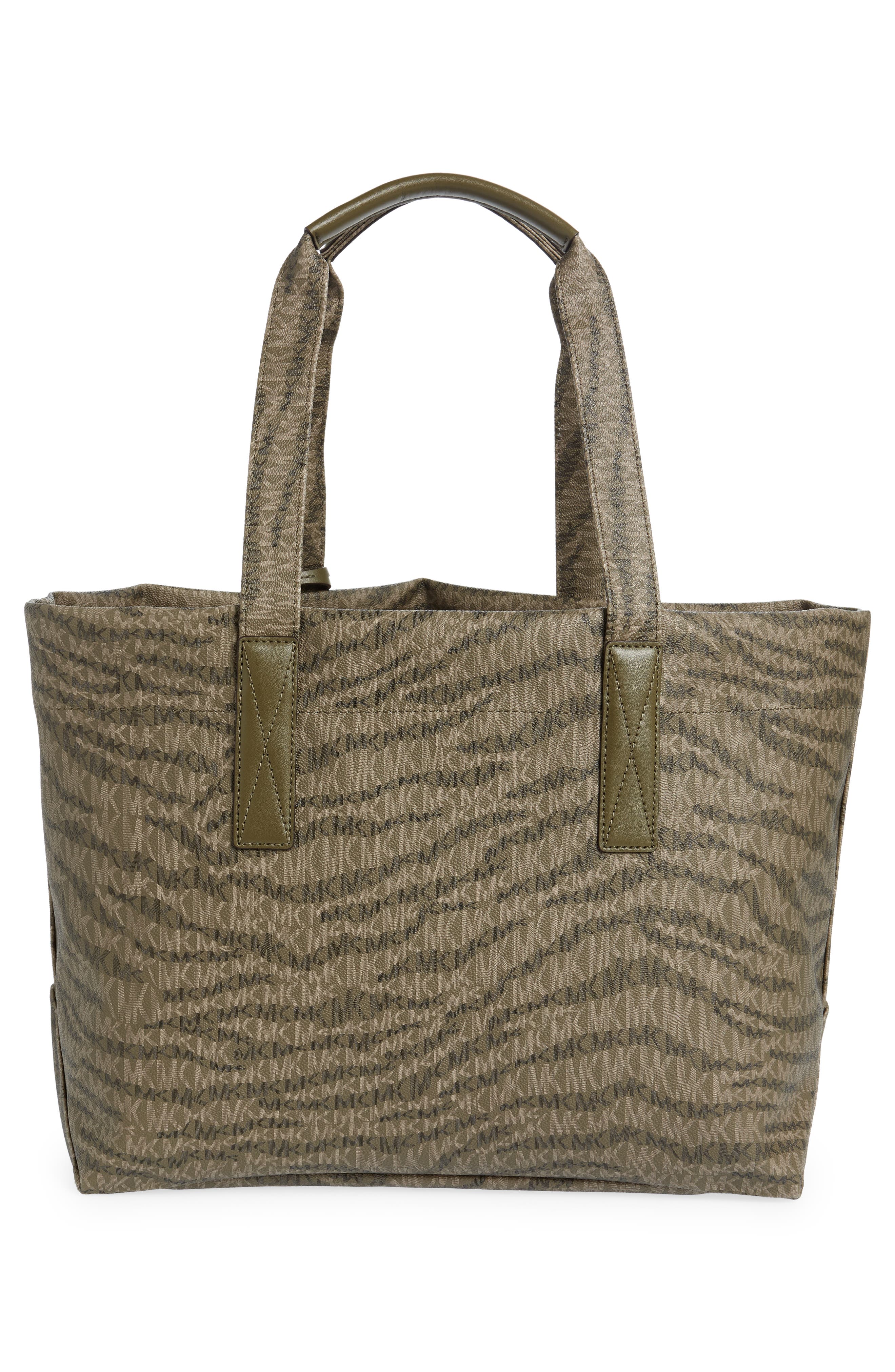 MICHAEL Michael Kors The Michael Large Logo Animal Print Tote, Alternate, color, 