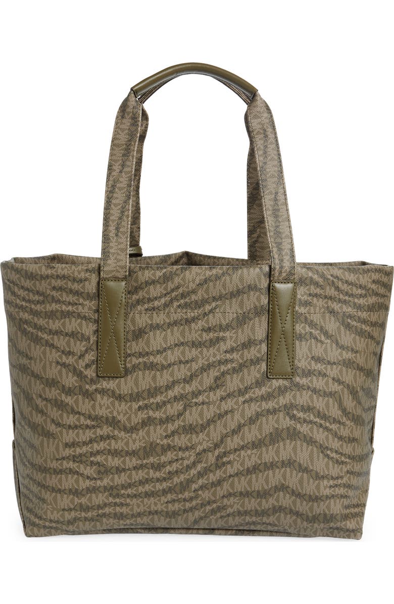 MICHAEL Michael Kors The Michael Large Logo Animal Print Tote, Alternate, color,
