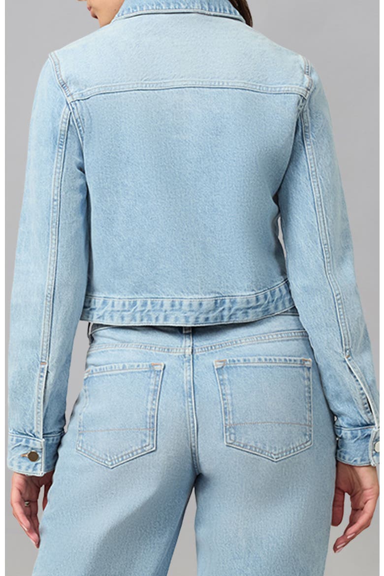 Sabrina Classic Denim Jacket, Alternate, color, WHIMSY BLUE