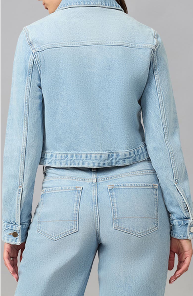 Lola Denim Sabrina Classic Denim Jacket, Alternate, color, Whimsy Blue