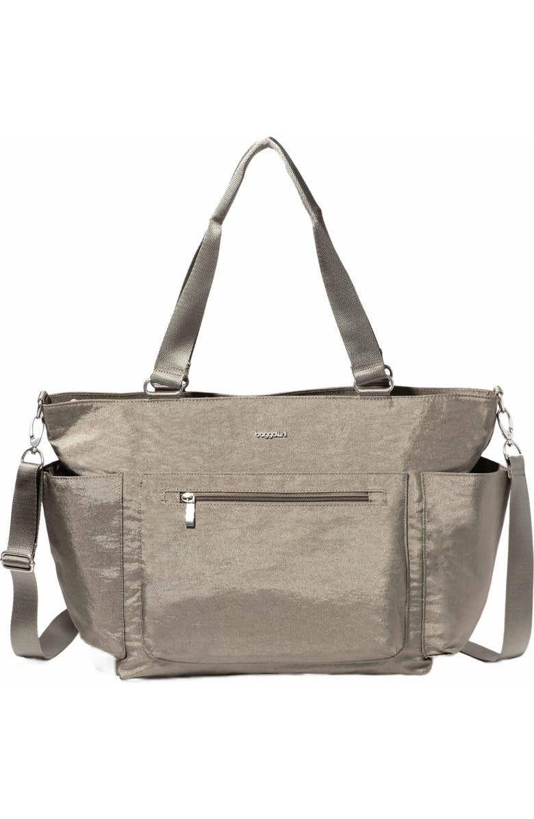 BAGGALLINI Modern Avenue Crossbody Tote Bag, Main, color, Sterling Shimmer