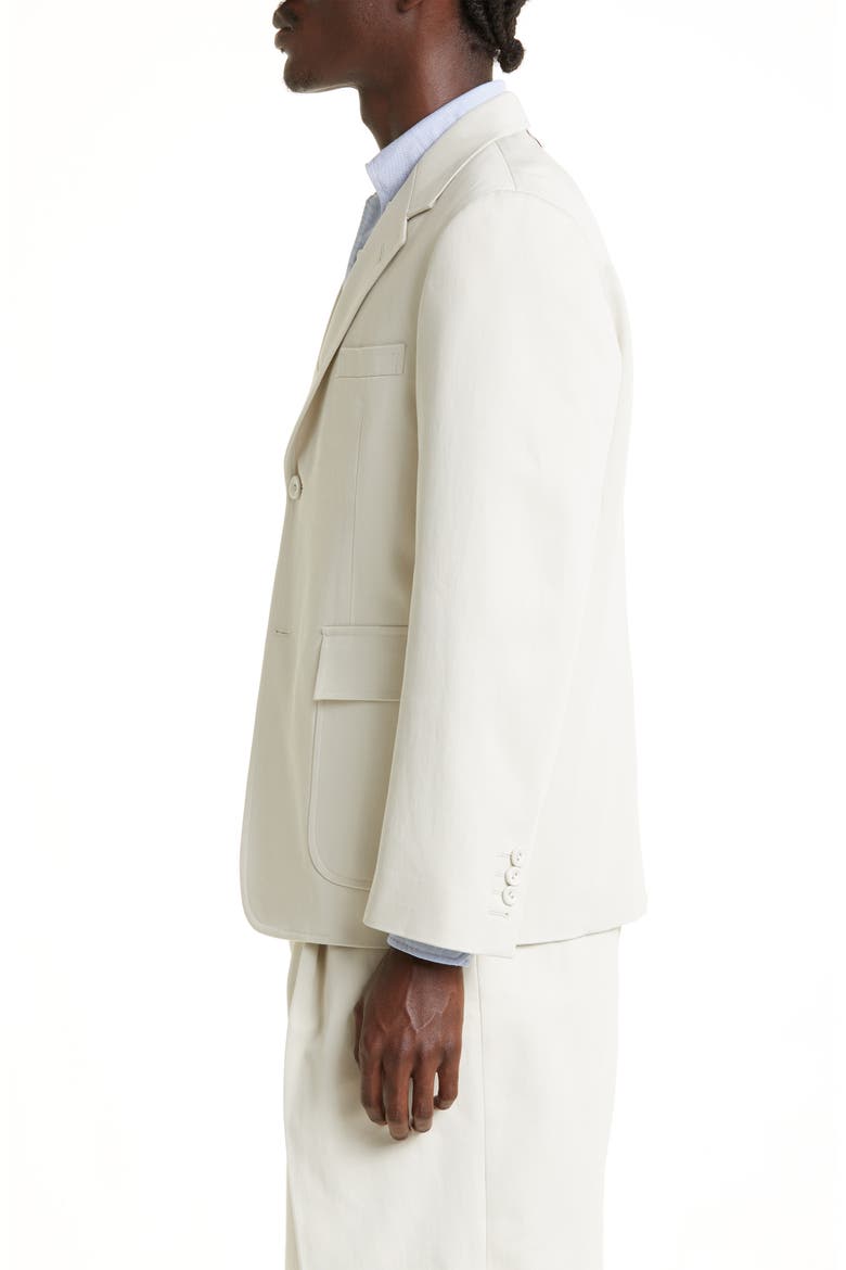 Unconstructed Straight Fit Sport Coat, Alternate, color, NATURAL WHITE