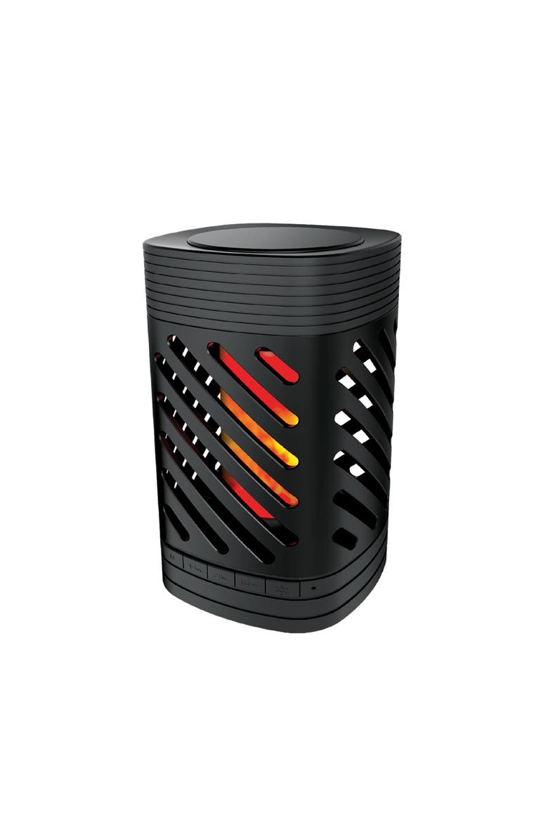 2-in-1 Ambient Flame Lantern Speaker, Alternate, color, Black