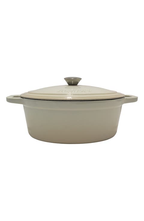 International Neo 5-Quart Cast Iron Oval Covered Dutch Oven