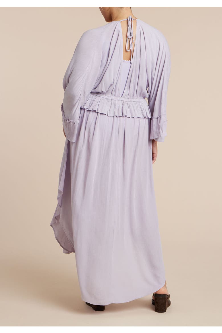 Tie Front Kaftan, Alternate, color, THISTLE