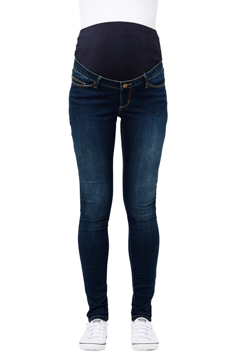 Ripe Maternity Rebel Skinny Leg Maternity Denim Jegging, Main, color, Indigo
