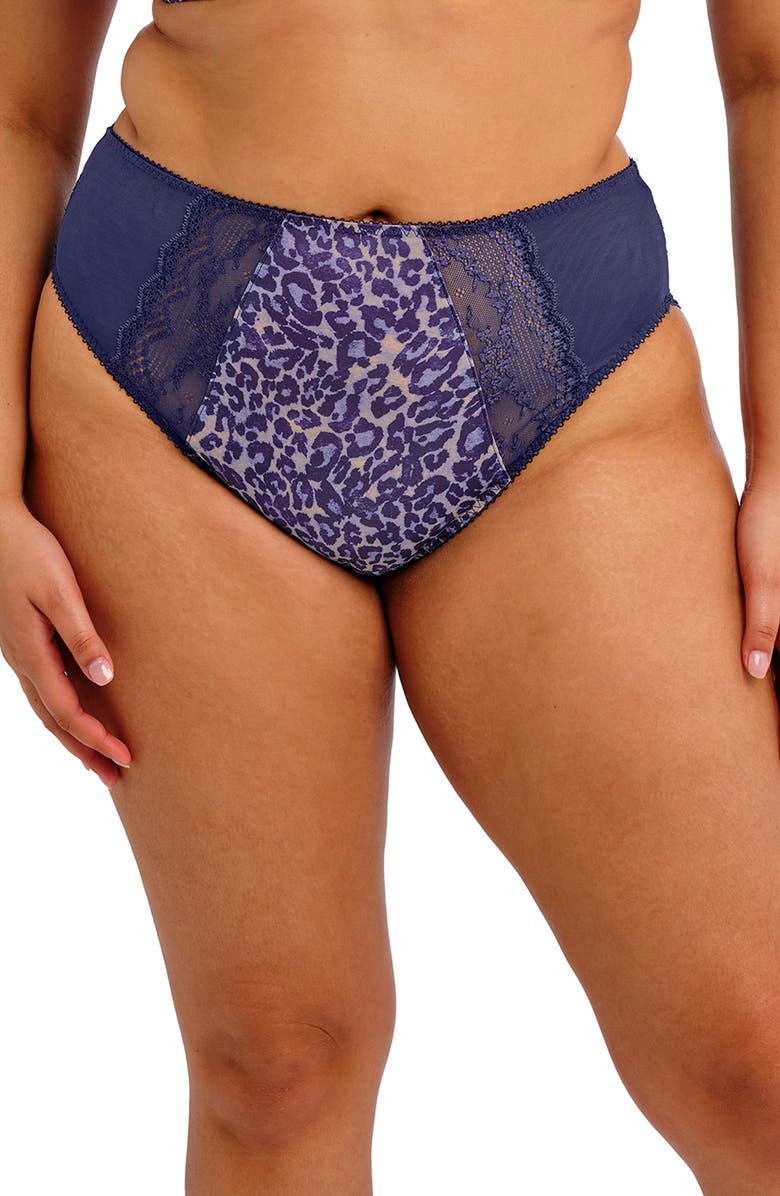 Elomi Lucie High Leg Briefs, Main, color, Midnight