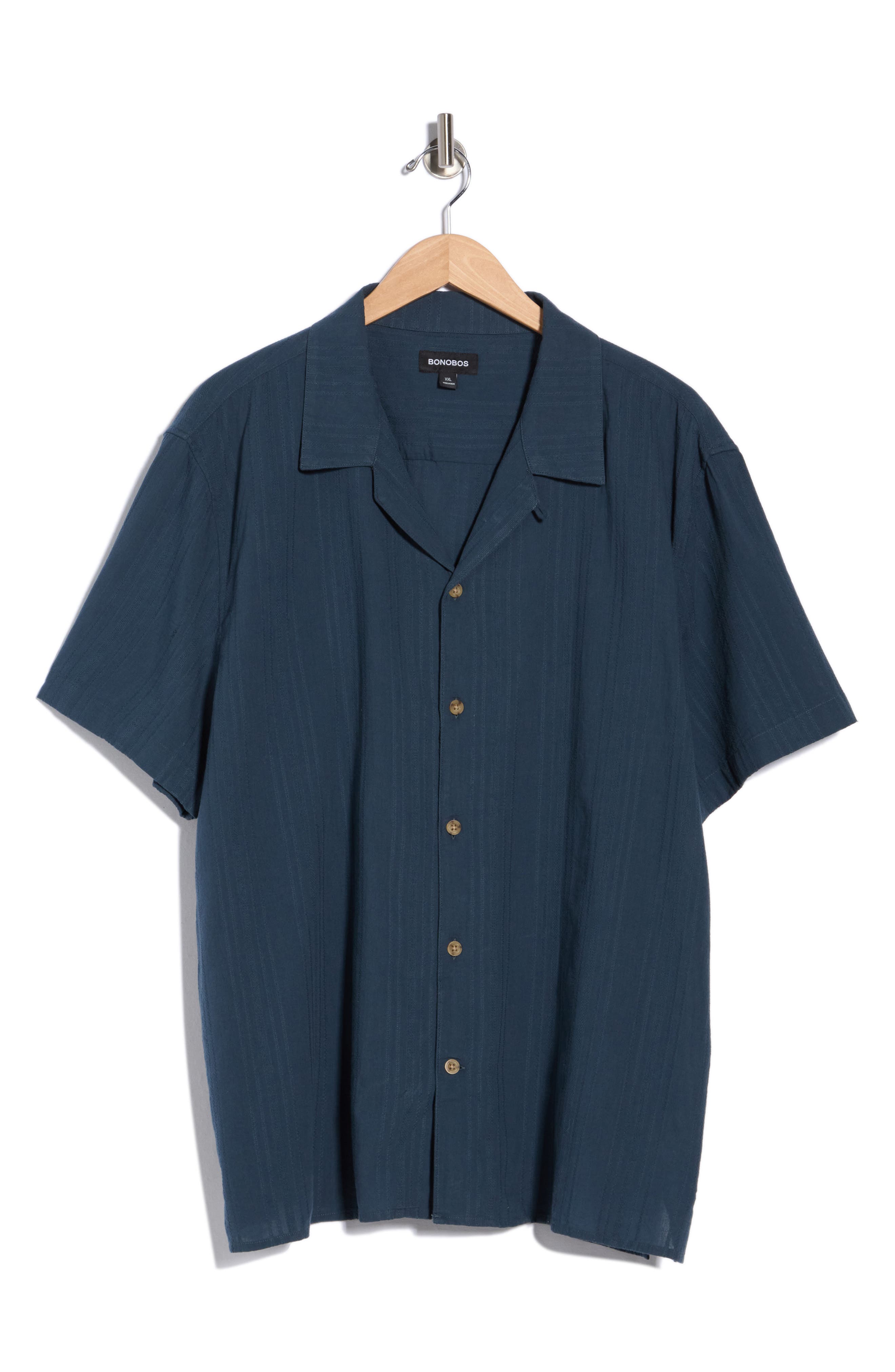Riviera Striped Cotton Cabana Shirt