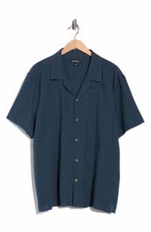 Riviera Striped Cotton Cabana Shirt