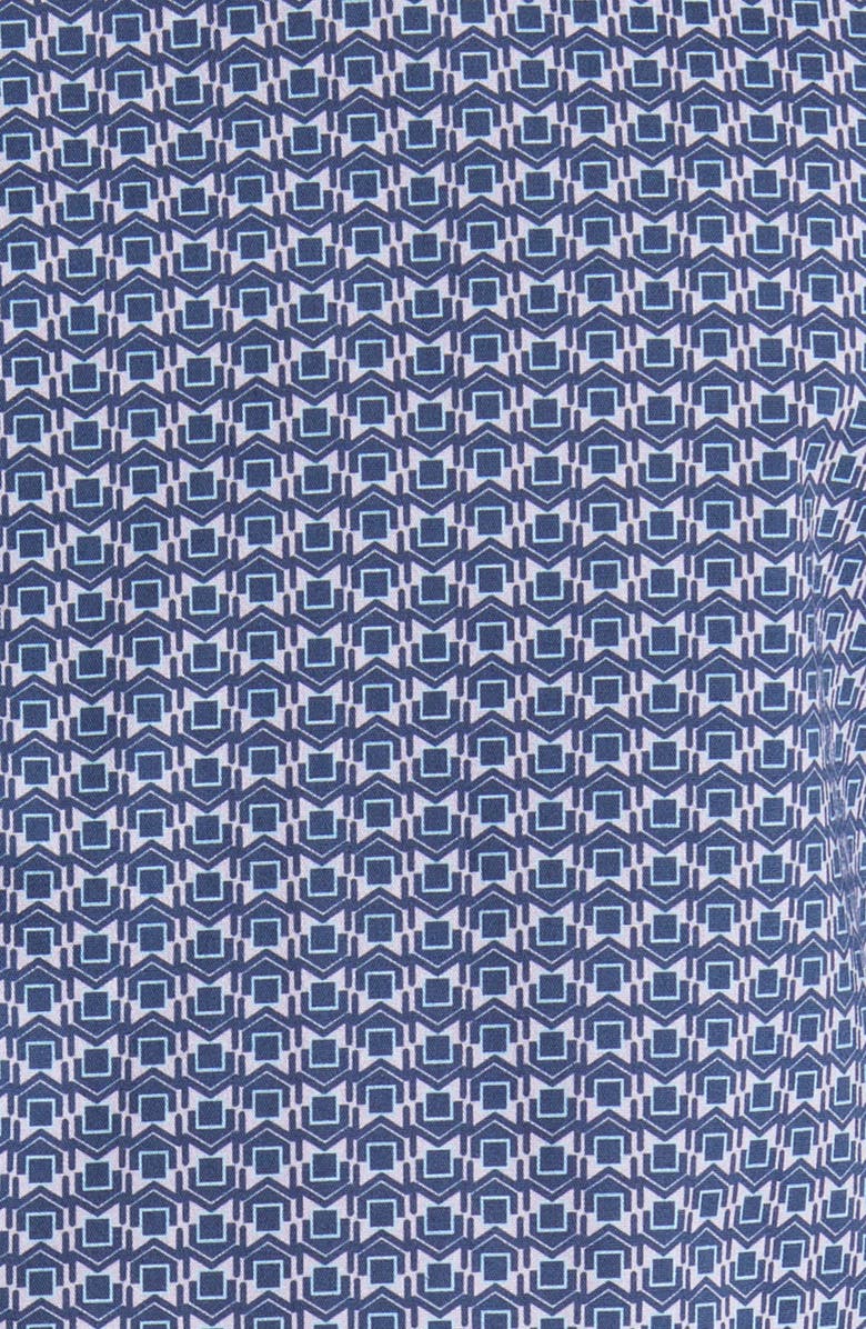 Emporio Armani Geo Box Stretch Button-Up Shirt, Alternate, color, 