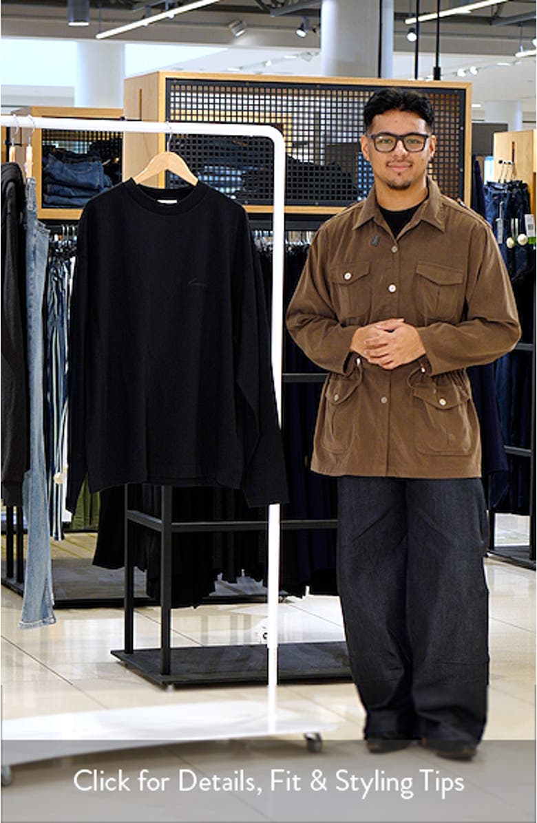 Classic Fit Long Sleeve Cotton T-Shirt, sales video thumbnail