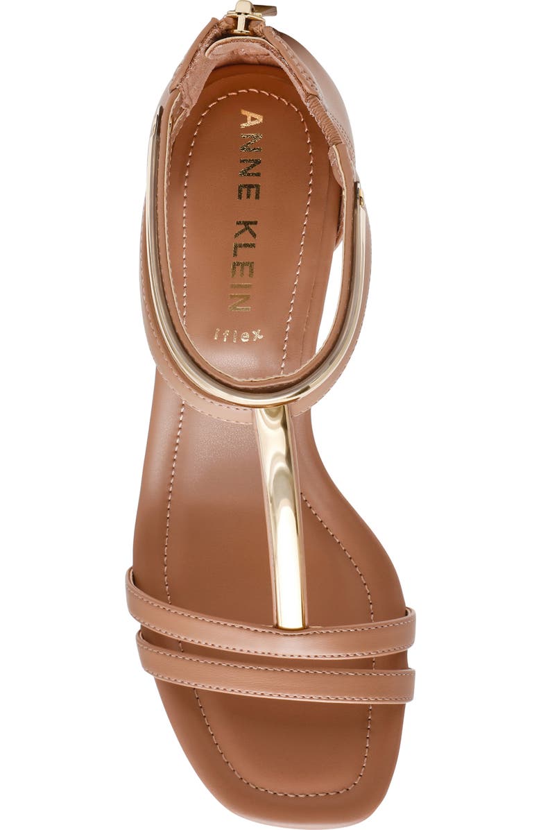 Anne Klein Juliet T-Strap Sandal, Alternate, color, Tan