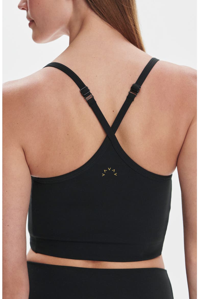 Always Surrey Longline Sports Bra, Alternate, color, BLACK