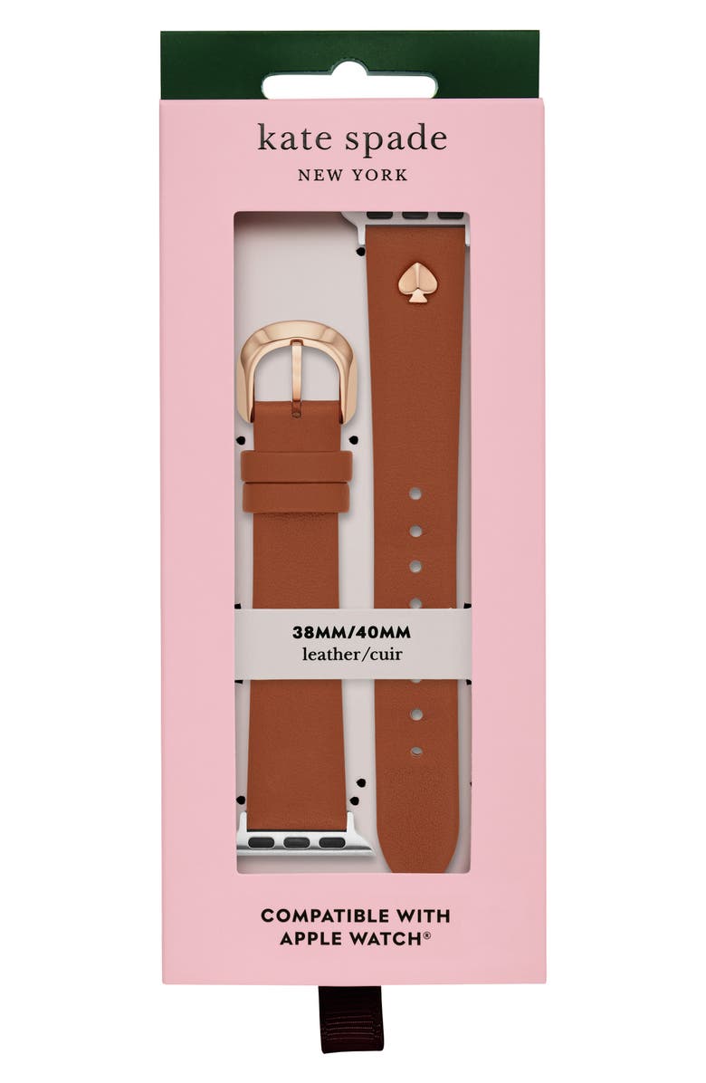 Kate Spade New York leather 20mm Apple Watch<sup>®</sup> watchband, Alternate, color, 