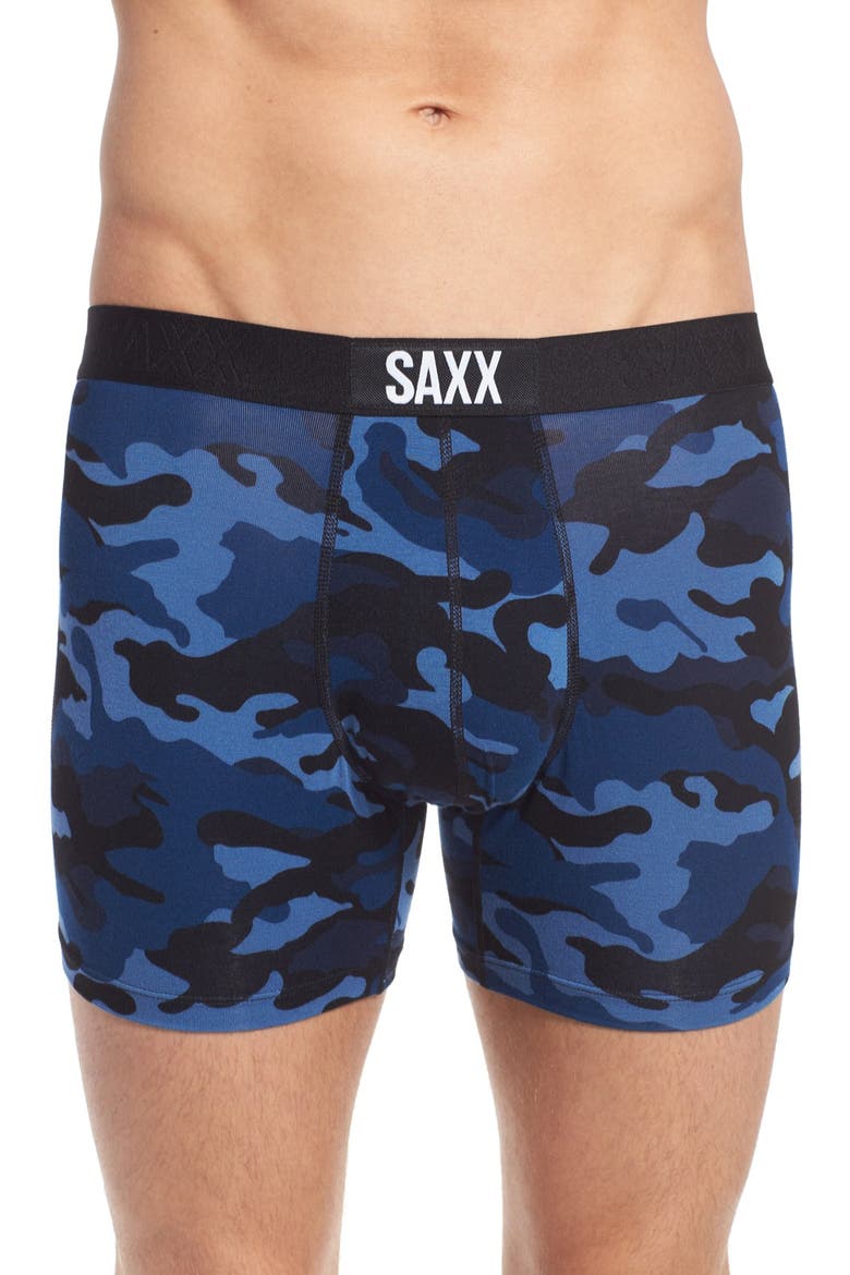 Vibe Stretch Boxer Briefs, Alternate, color, BLUE CAMO