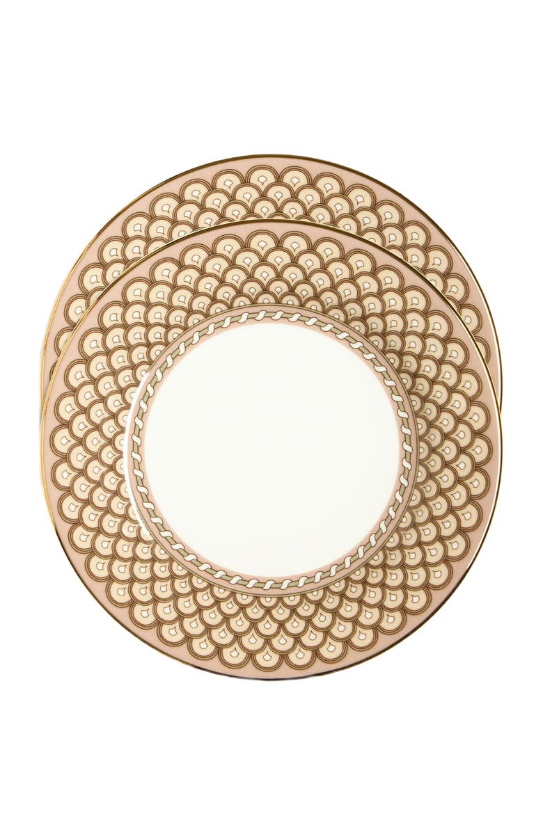 La DoubleJ Dessert Plates Set Of 2 Napoli Dusty Pink, Main, color, Napoli Dusty Pink