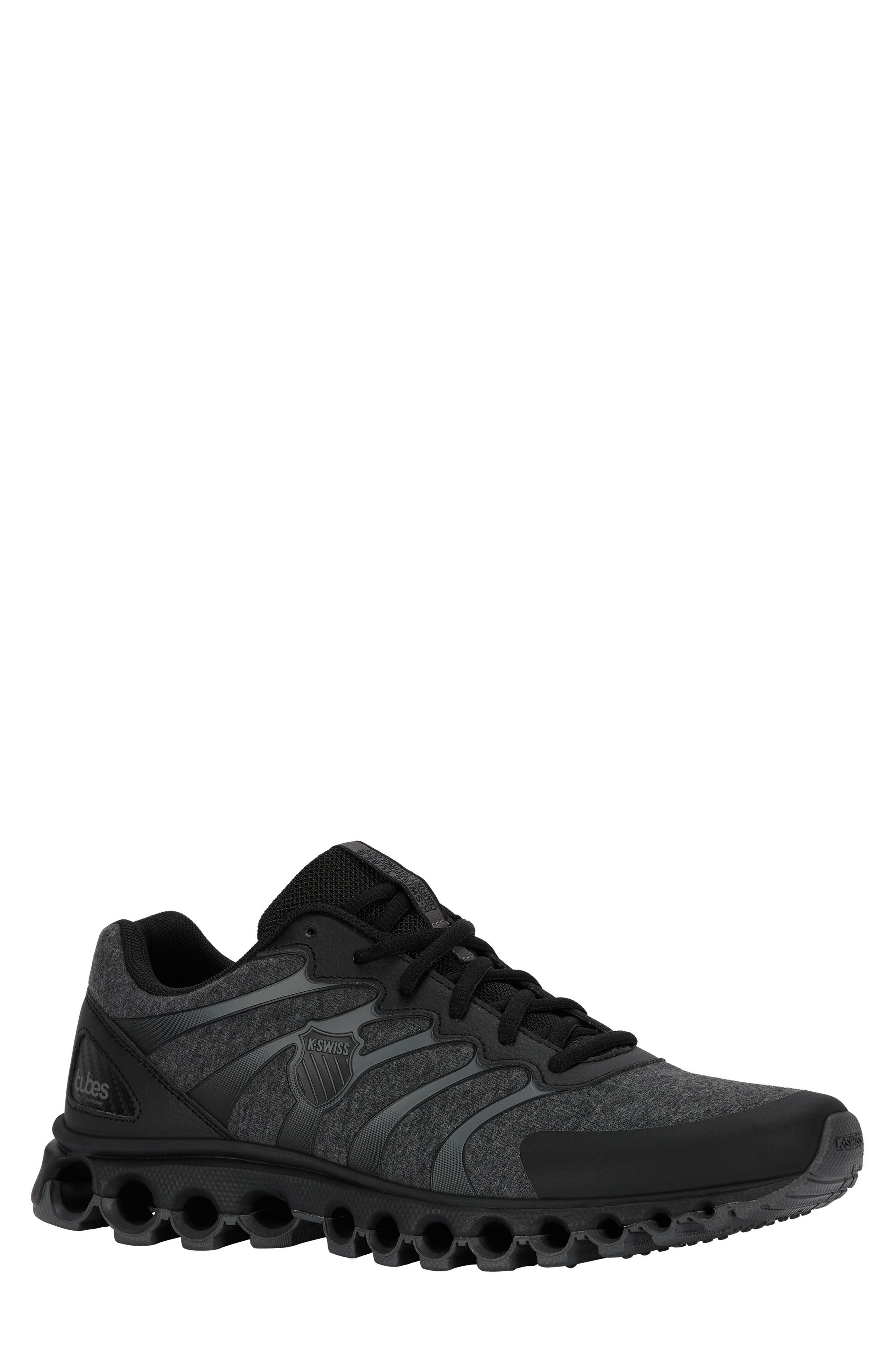 Tubes 200 FL Running Shoe, Main, color, DARK GREY HEATHER/ BLACK-M