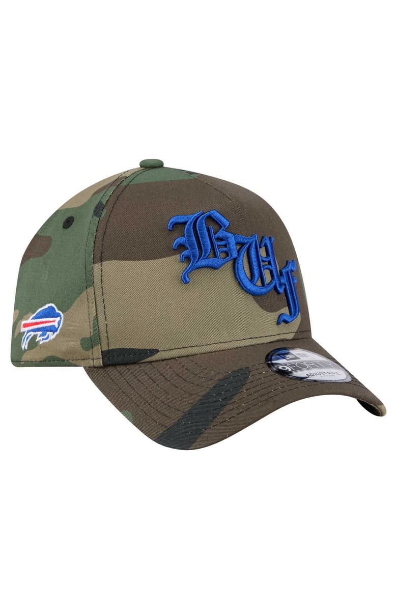 New Era Men's New Era Camo Buffalo Bills Mystic Camo A-Frame 9FORTY Adjustable Hat, Alternate, color, Camo