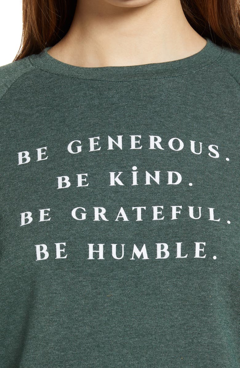 Project Social T Be Generous Graphic Sweatshirt, Alternate, color,