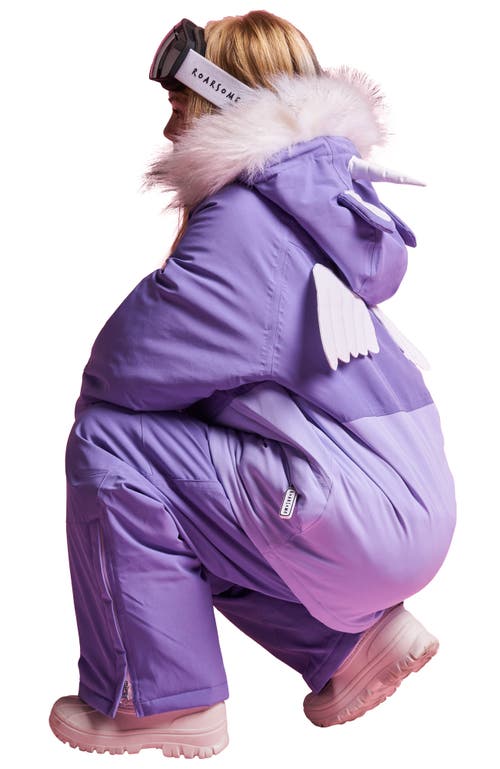 Roarsome Sparkle The Unicorn Ski Jacket In Lilac