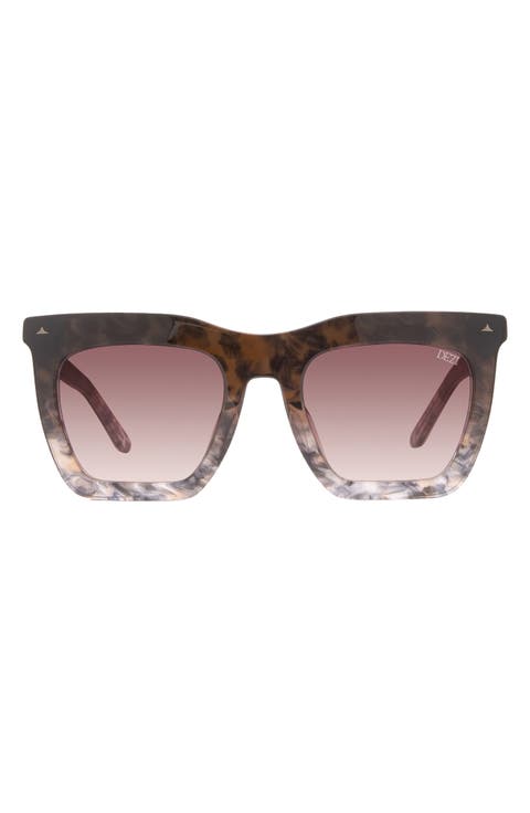 Fall Back 52mm Gradient Square Sunglasses