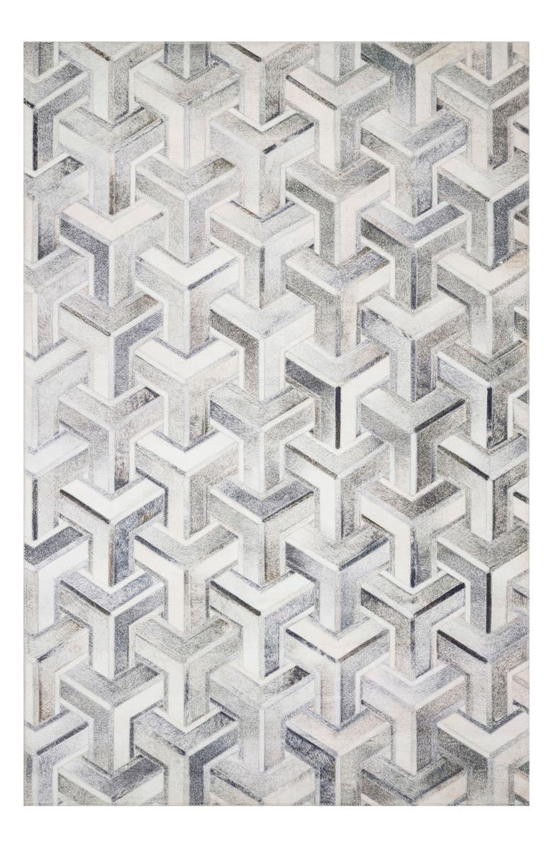 LOLOI Maddox Collection Rug - Silver/Ivory - 8' x 10', Alternate, color, Silver / Ivory