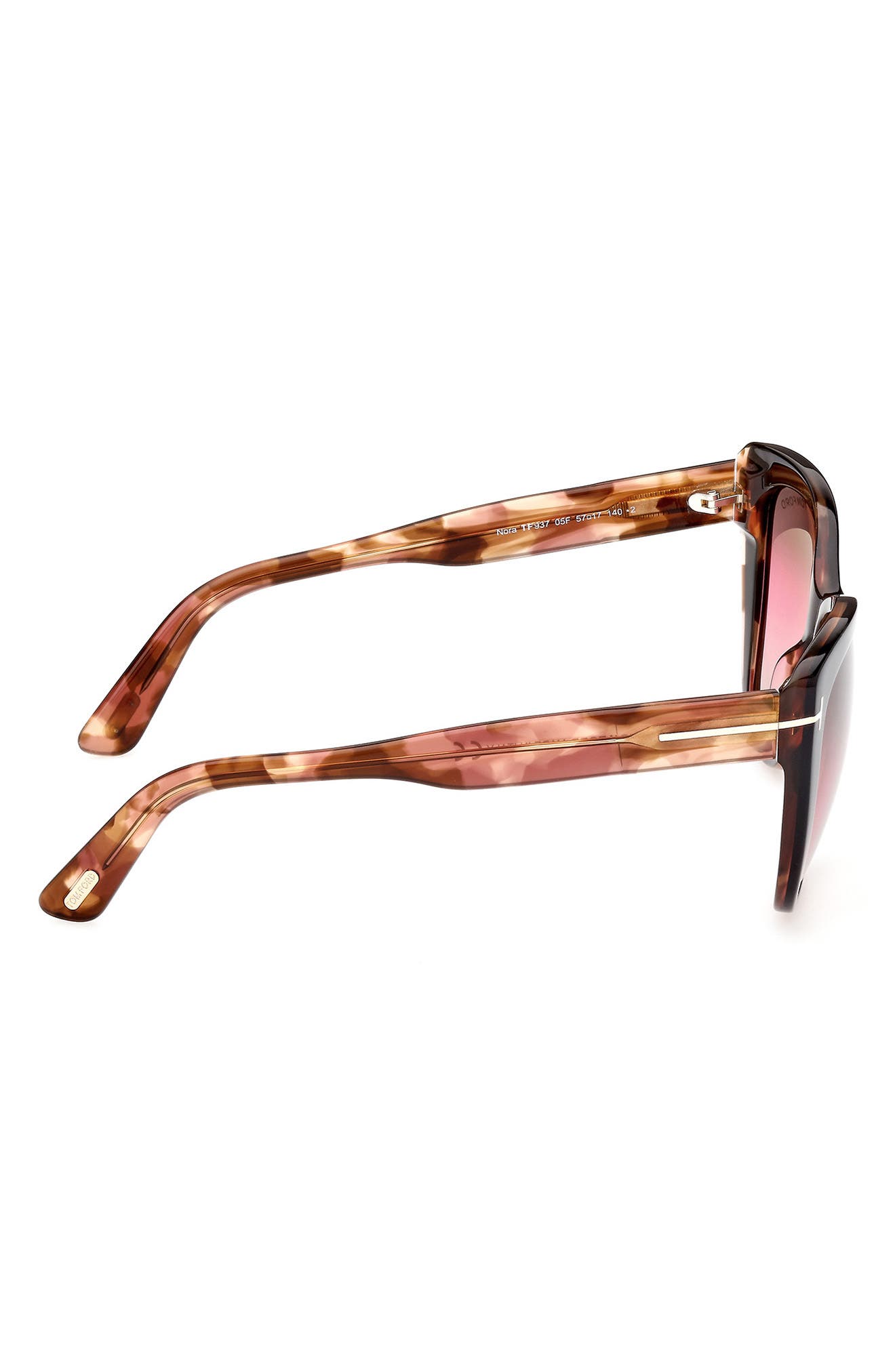 TOM FORD Nora 57mm Gradient Cat Eye Sunglasses (Women  display picture 3