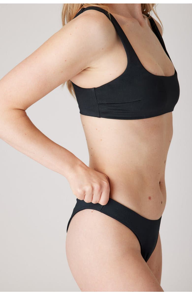 LONDRE BODYWEAR The Square Scoop Top, Main, color, Matte Black
