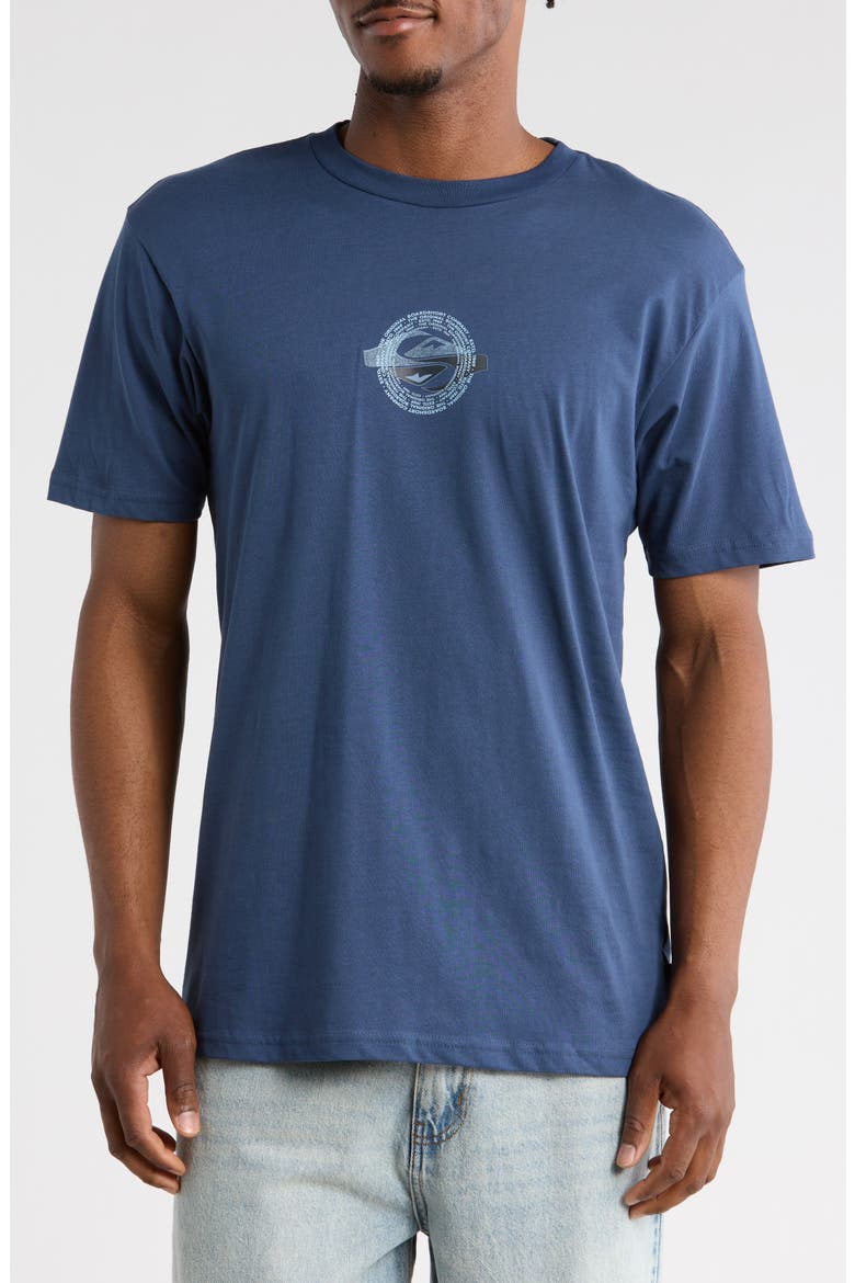 Yin Vortex Graphic T-Shirt, Main, color, NAVY