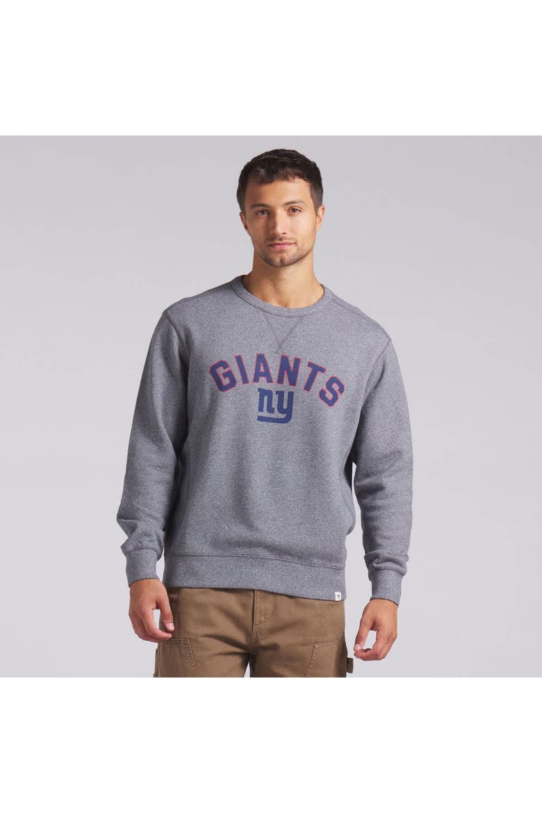Men's Fanatics  Heather Gray New York Giants Loop Terry Pullover Sweatshirt, Alternate, color, Heather Gray