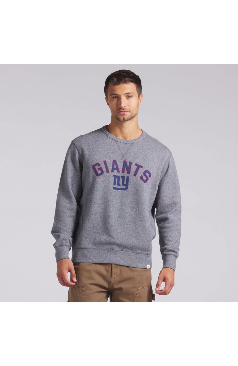 FANATICS Men's Fanatics Heather Gray New York Giants Loop Terry Pullover Sweatshirt, Alternate, color, Heather Gray