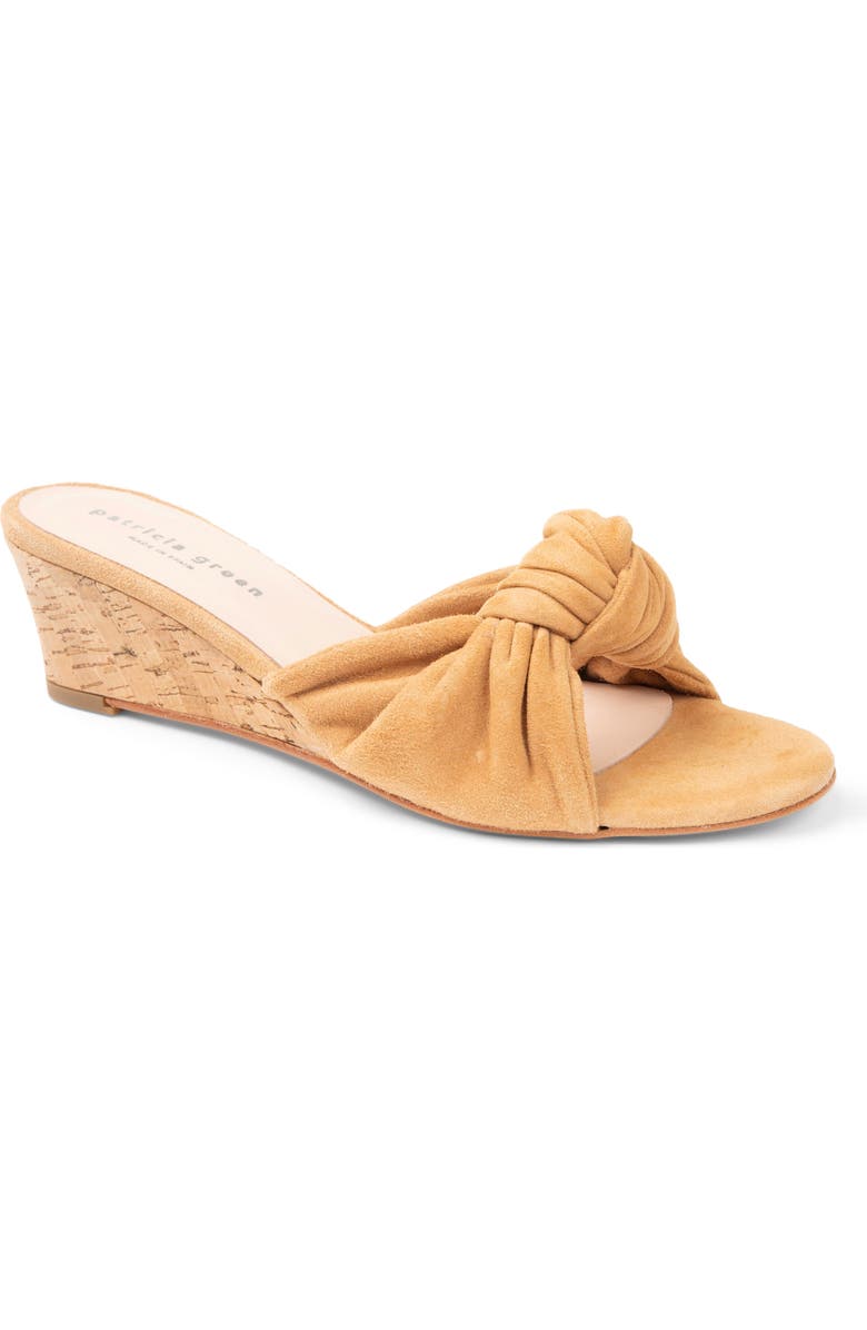 patricia green Savannah Wedge Slide Sandal, Main, color, Tan Suede