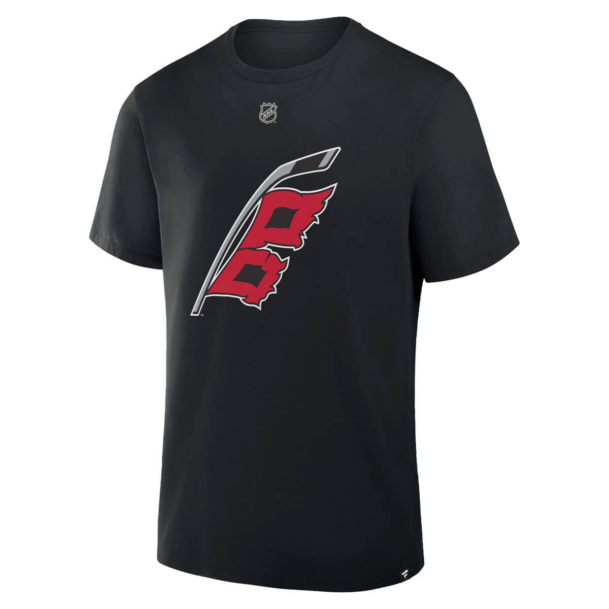 Men's Fanatics Sebastian Aho Black Carolina Hurricanes Authentic Stack Name & Number T-Shirt - image 2