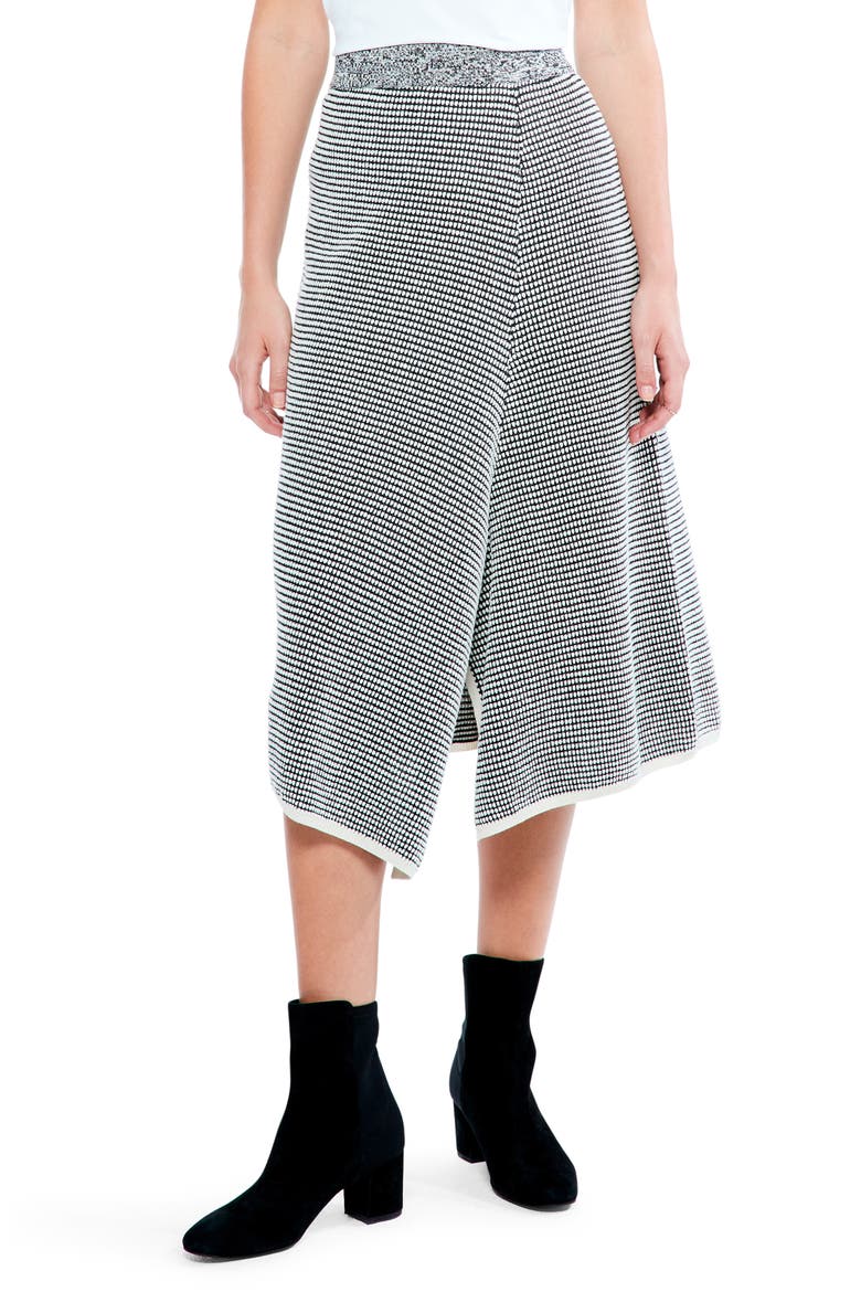Pixel Pattern Knit Skirt, Main, color, BLACK MULTI
