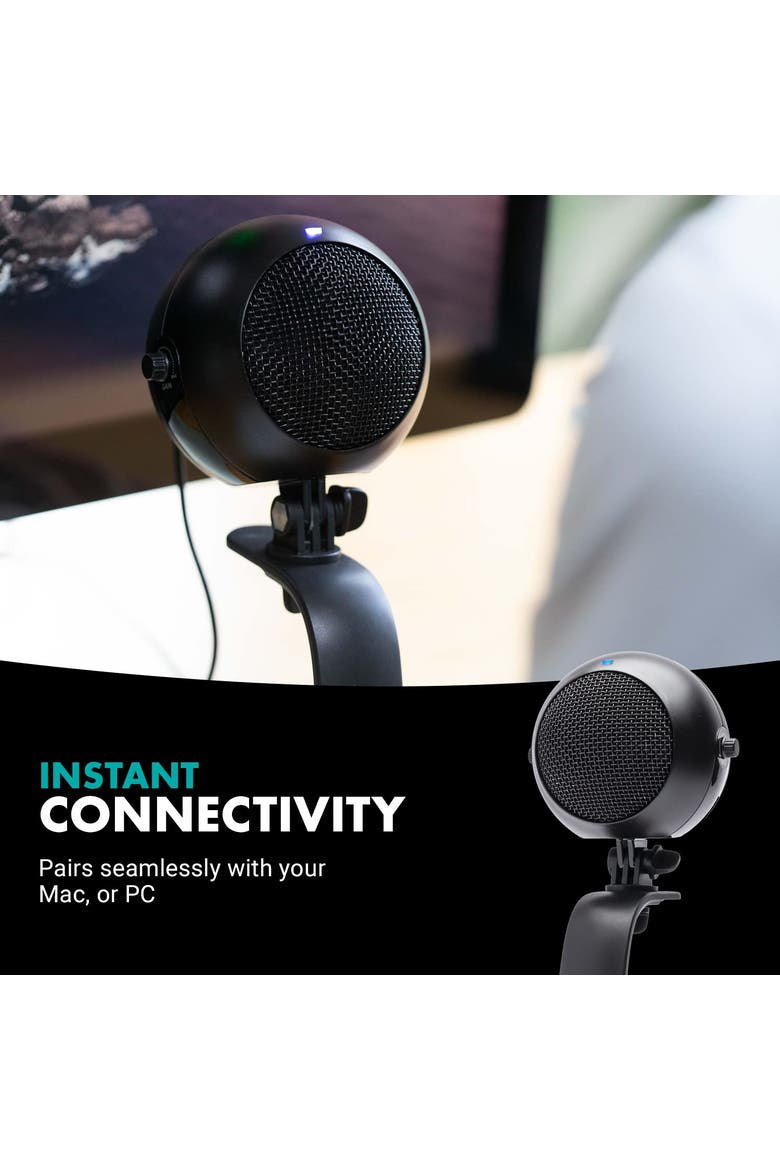 WebMic Desktop USB Microphone with  Stand, Alternate, color, Black