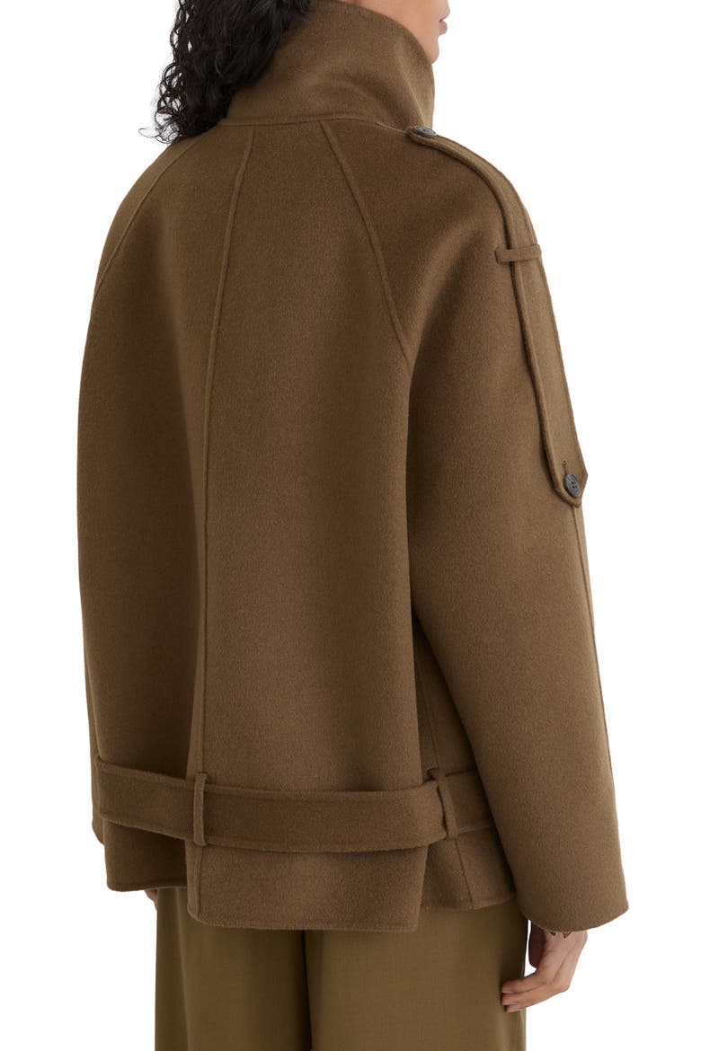 Lea Belted Wool Blend Coat, Alternate, color, KHAKI GREEN