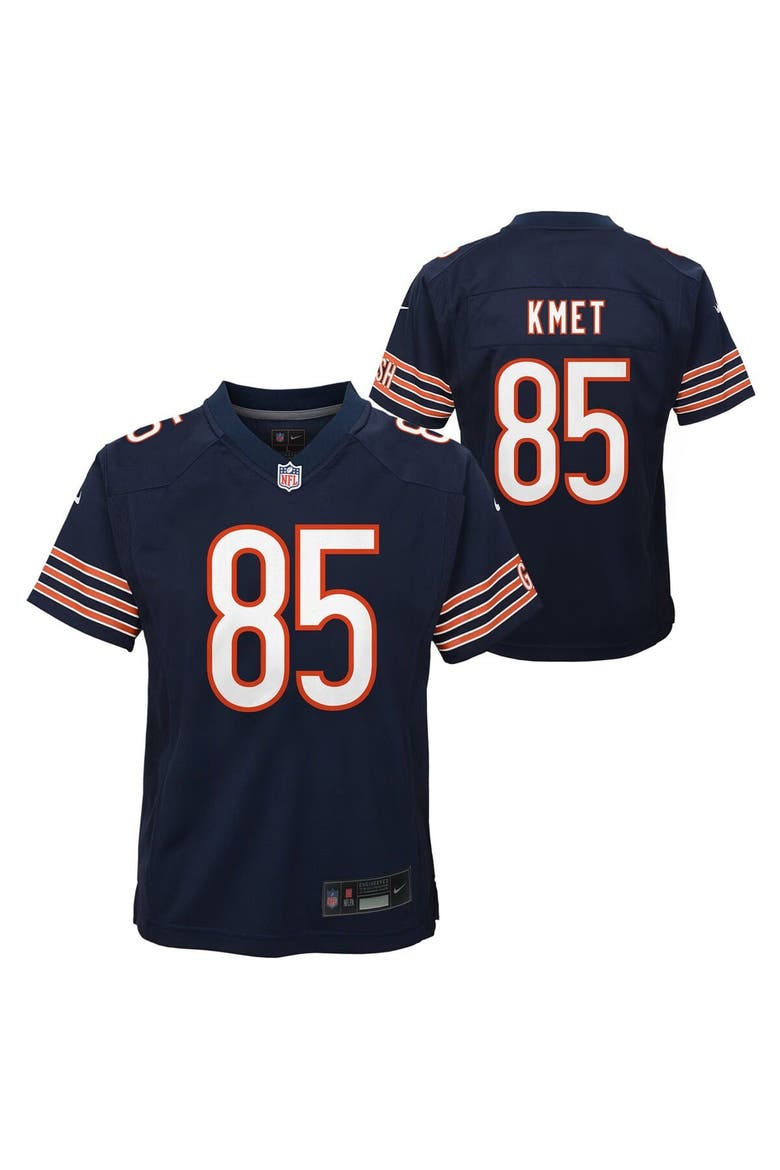 Youth Nike Cole Kmet Navy Chicago Bears Team Game Jersey, Main, color, Navy
