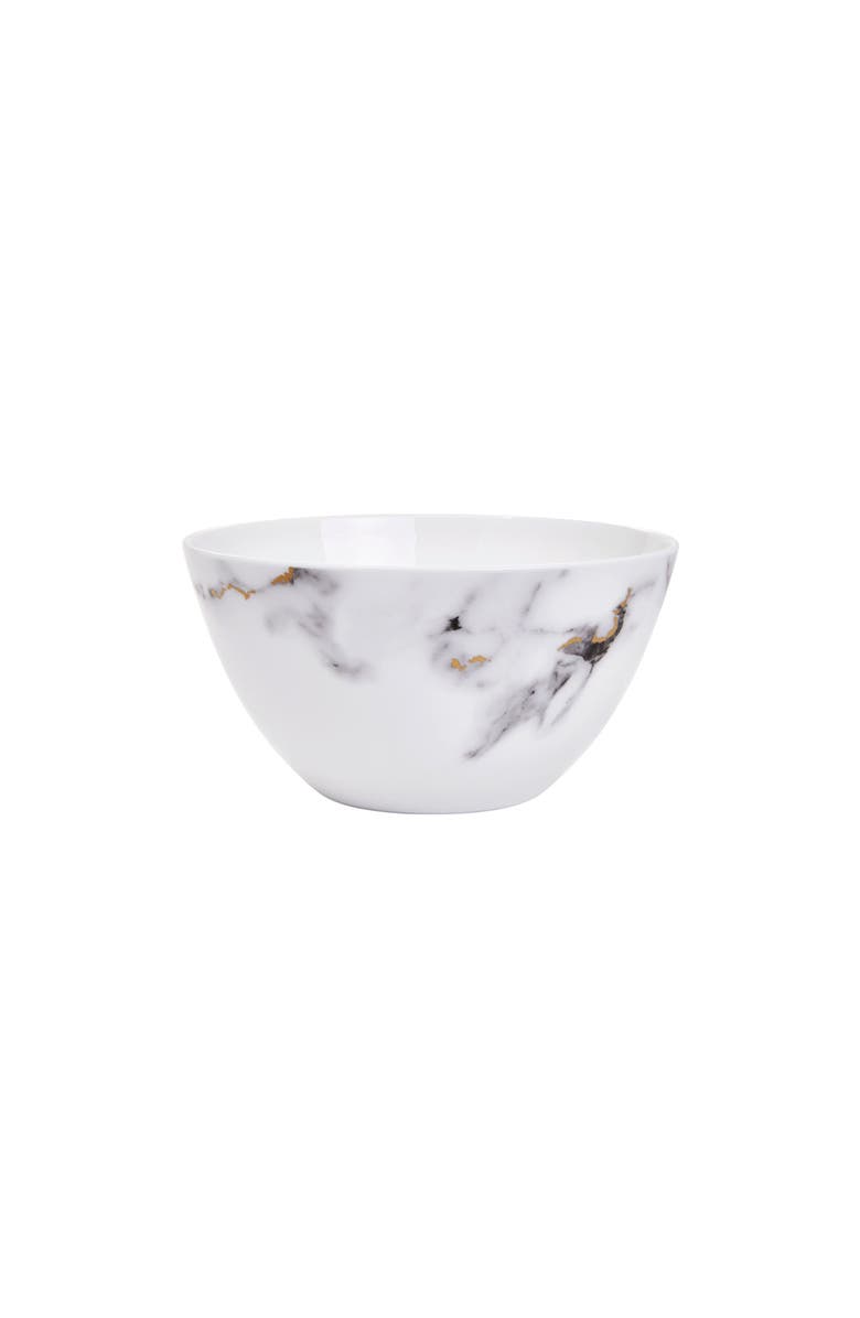 Prouna Marble Venice Fog Small Vegetable Bowl / All Purpose, Main, color, White