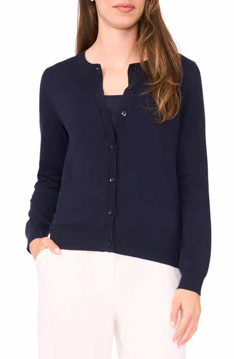 Halogen® Crewneck Cardigan