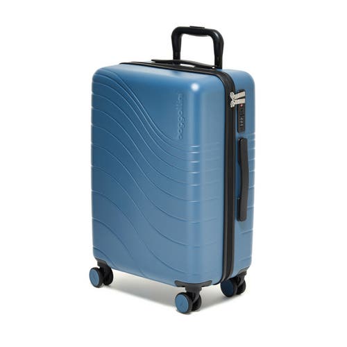 Baggallini Set Wave 22 In. Wheel Hardside Carry-on Suitcase In Mist Hardside