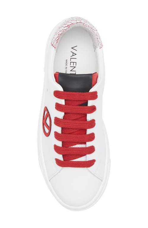 Valentino By Mario Valentino Laura Low Top Sneaker In White